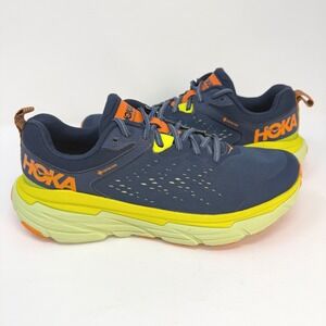 Hoka One One Challenger ATR 6 GTX Mens 9 Navy Orange Trail Running Shoes 1116876
